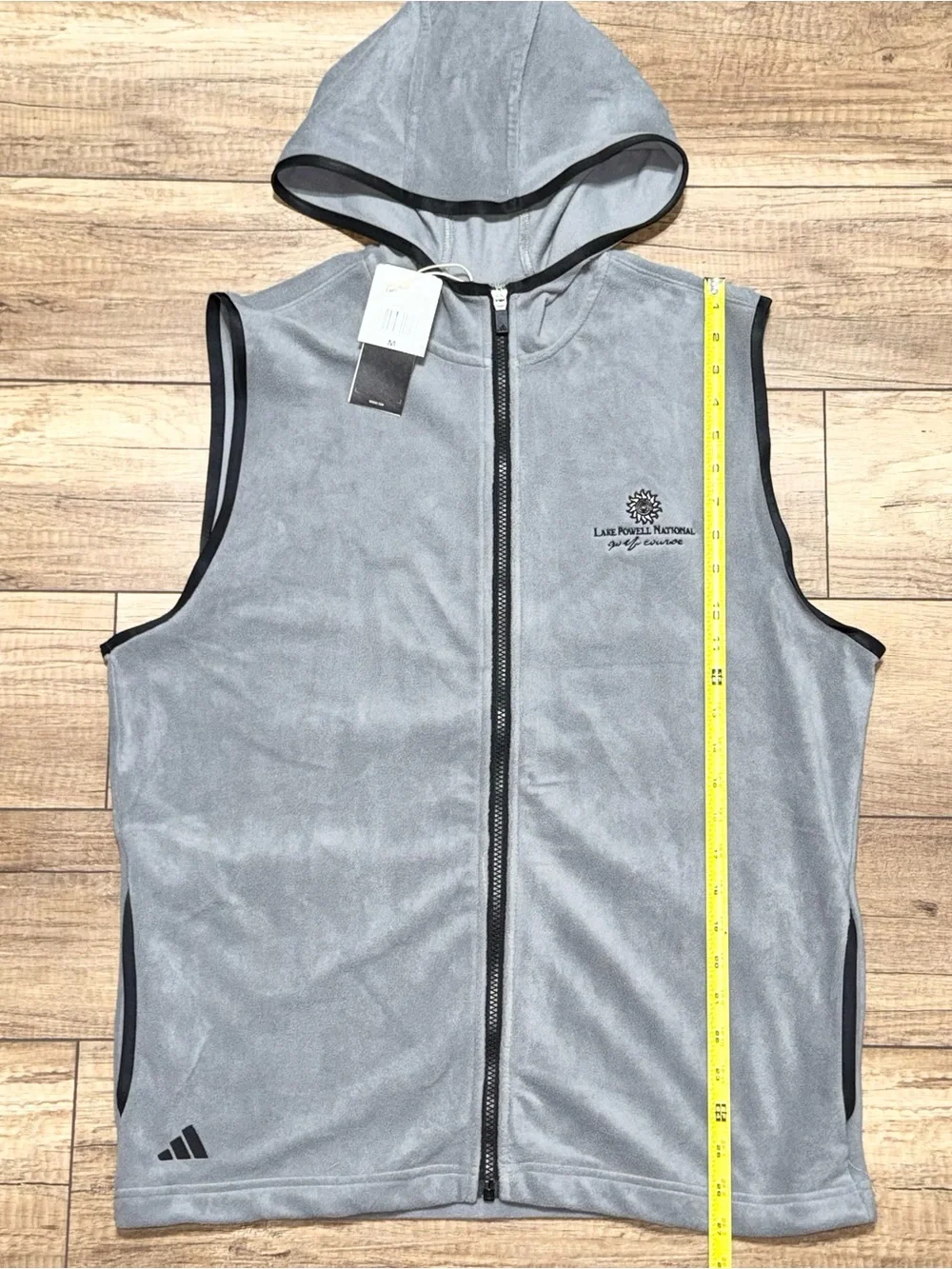 Adidas Ultimate365 Fleece Hoodie Full Zip Golf Vest Lake Powell Mens M
